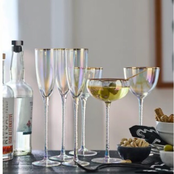 Anthropologie Wine Glasses Set of Four New In Box - Picture 2 of 8